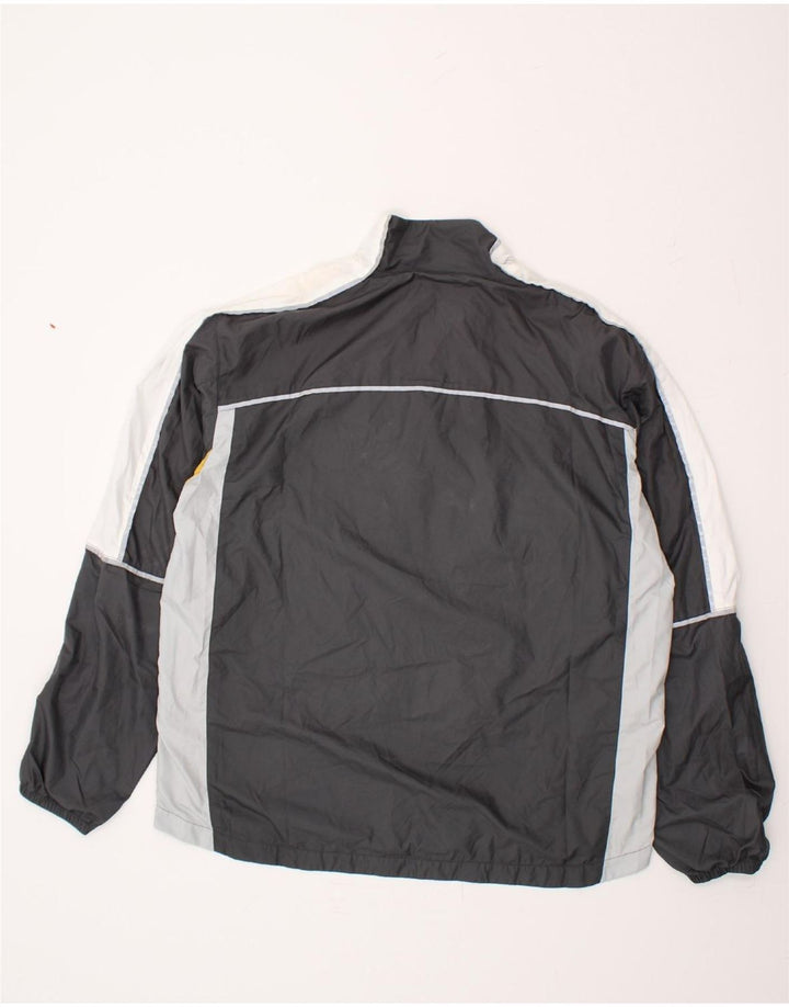 BELFE Mens Tracksuit Top Jacket UK 42 Large Grey Colourblock Polyester Vintage Belfe and Second-Hand Belfe from Messina Hembry 
