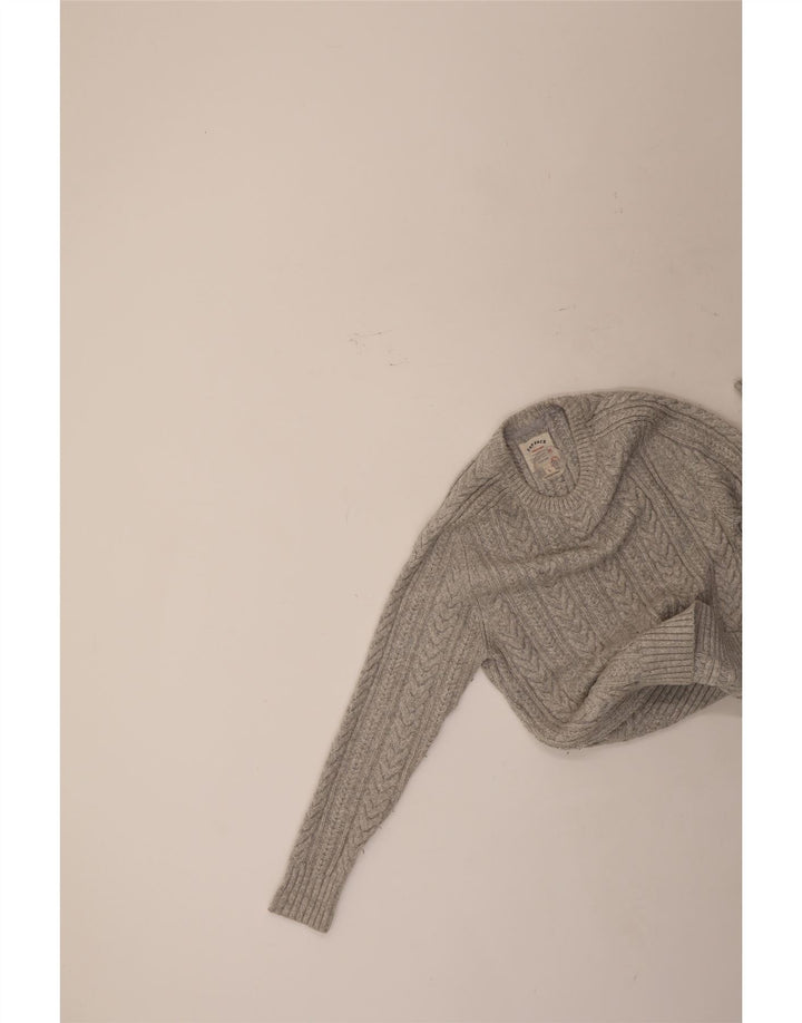 Fat Face Dame Jumper Sweater UK 14 Stor Grå