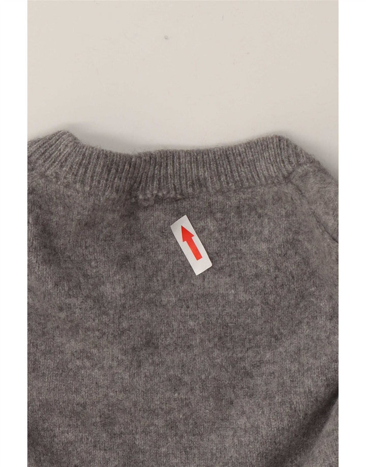 Marks & Spencer Herre sweater med rund hals, mellemgrå uld