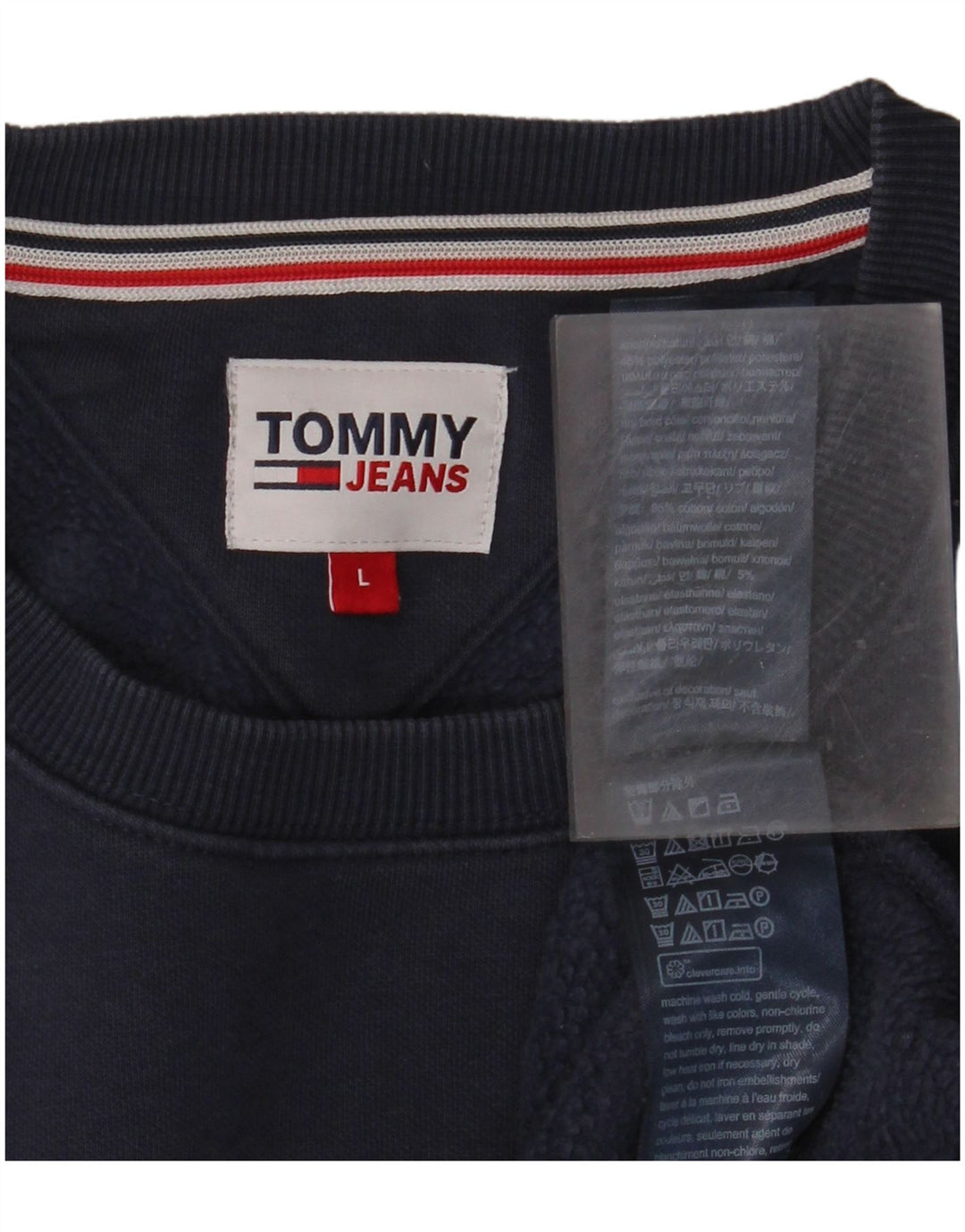 TOMMY HILFIGER Sweatshirt til mænd Stor marineblå bomuld