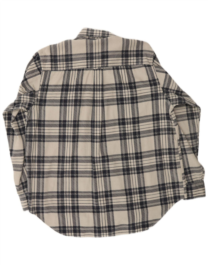 Blanc Bleu Herre Corduroy Skjorte Large Off White Ternet bomuld