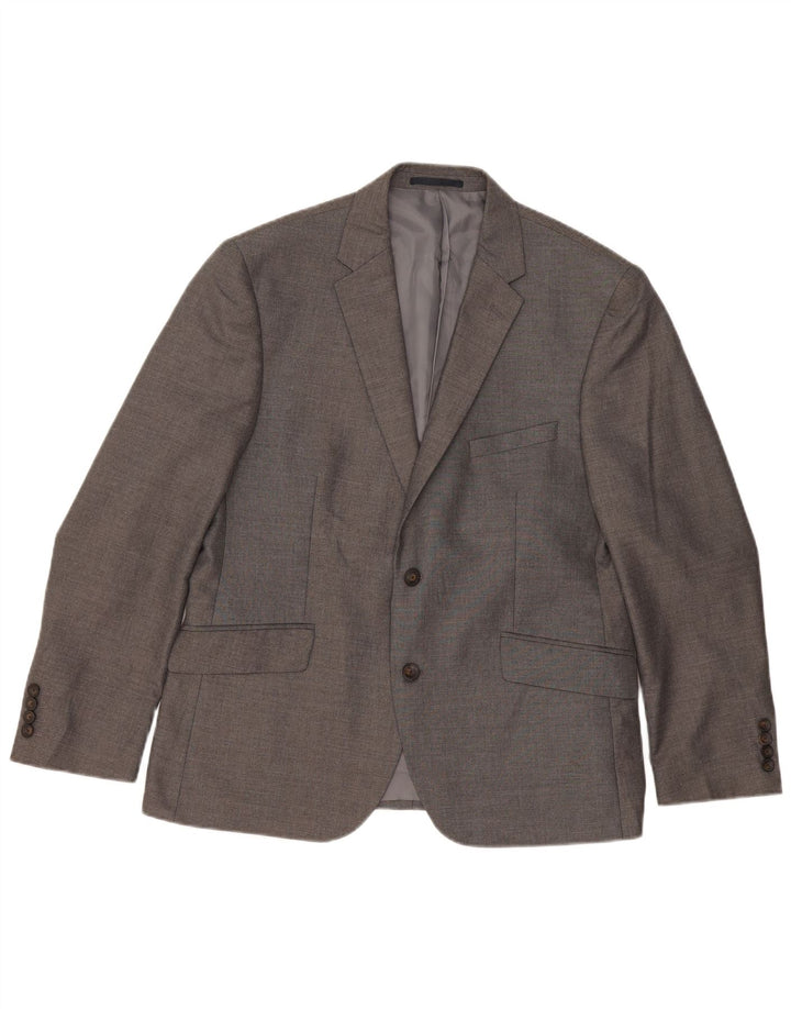 Marks & Spencer Herre 2-knaps blazerjakke UK 42 Stor grå polyester