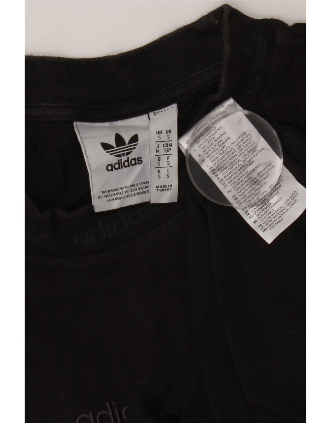 Adidas herre T-shirt top lille sort bomuld