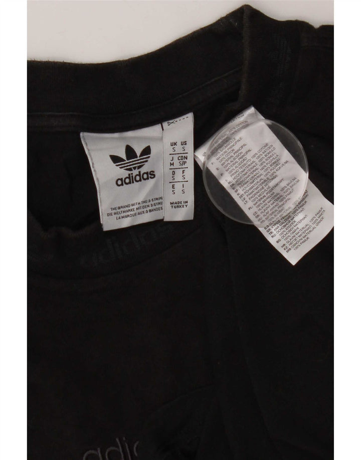 Adidas herre T-shirt top lille sort bomuld