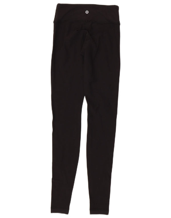 Lululemon Dame Leggings US 2 XS Sort Syntetisk