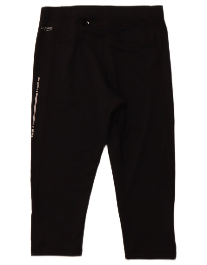 ASICS Womens Capri Leggings UK 8 Small Black Polyester