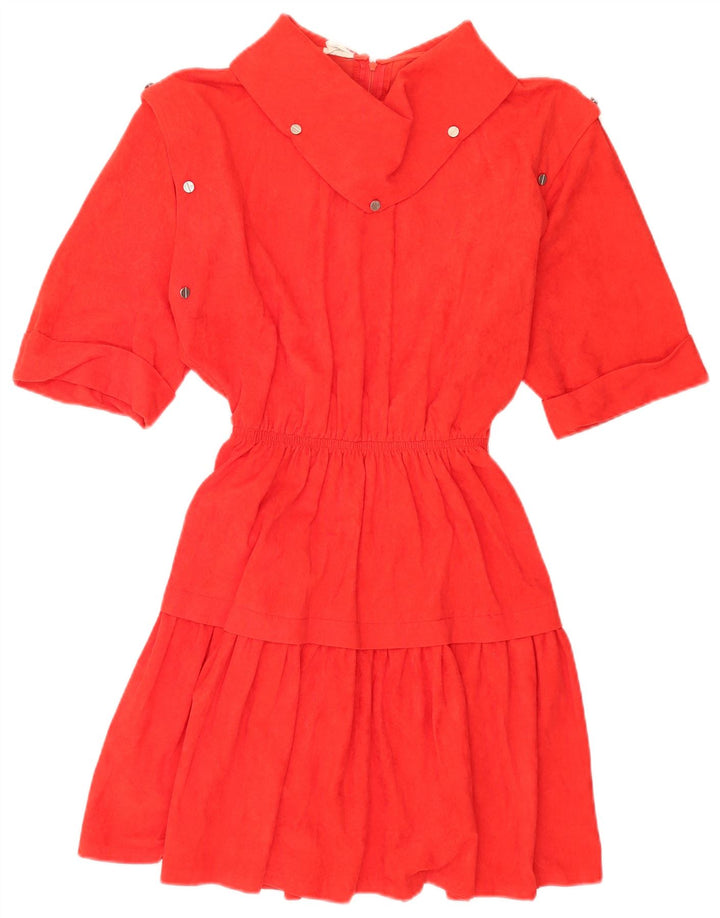 C & A Dame A-Line Kjole EU 34 XS Red Acetate