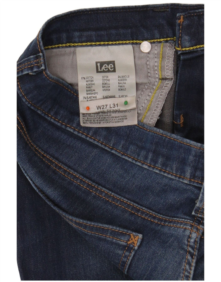 LEE Dame Lynn Skinny Jeans W27 L31 Blå Bomuld