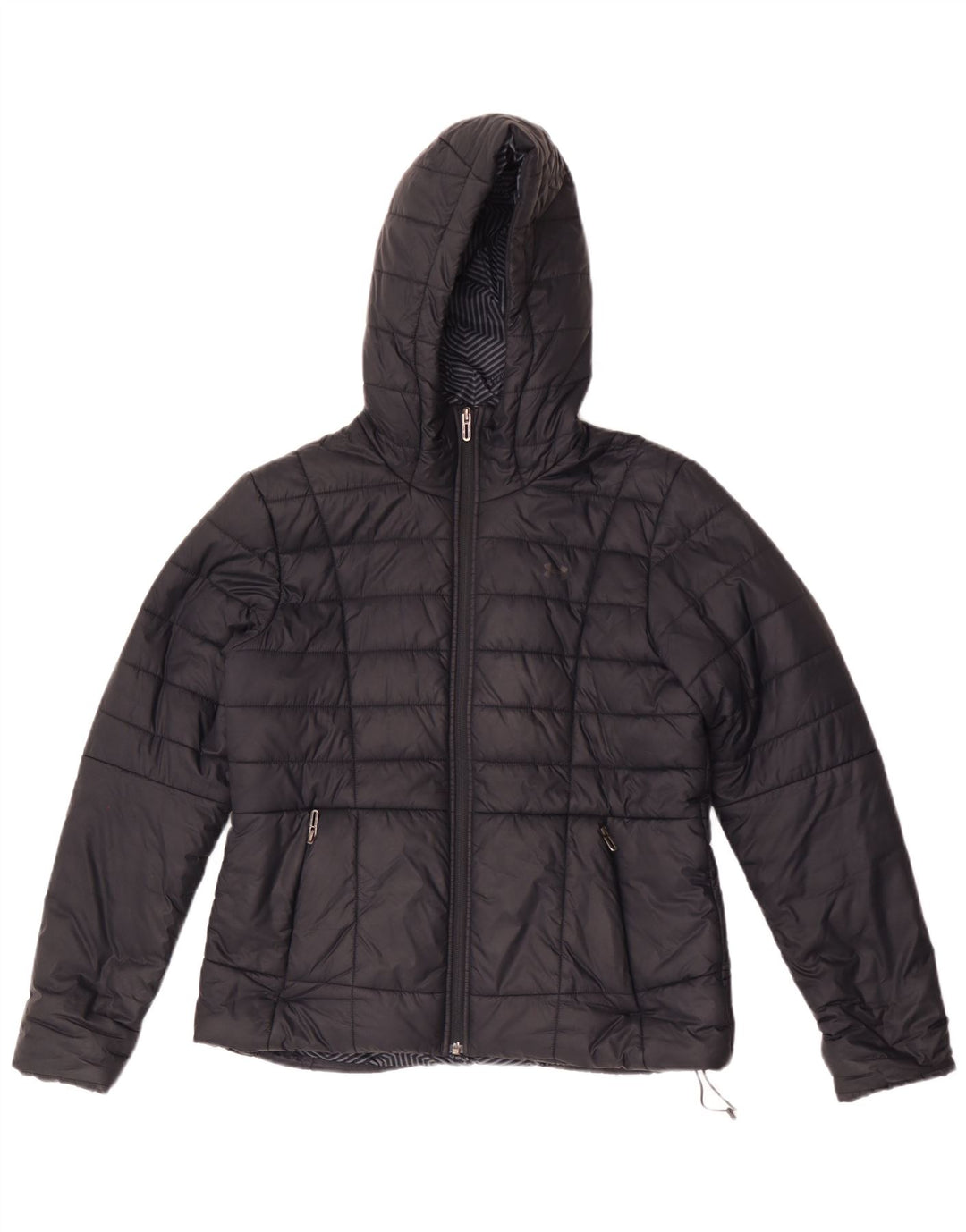 Under Armour Dame Cold Gear Hætte polstret jakke UK 14 Medium Black