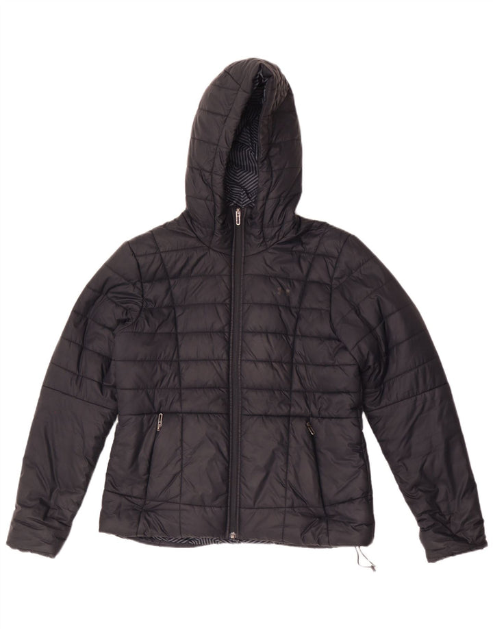 Under Armour Dame Cold Gear Hætte polstret jakke UK 14 Medium Black