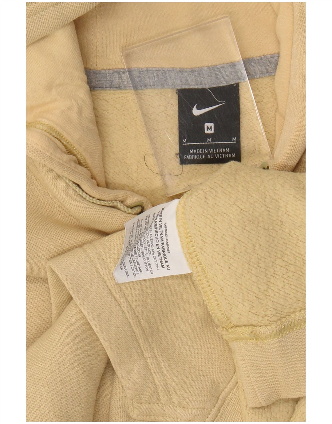 NIKE Grafisk hættetrøje til mænd mellem gul bomuld