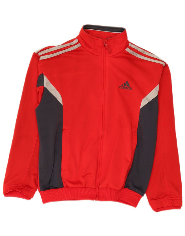 Adidas drenge grafisk træningsdragt topjakke 11-12 år Rød Colourblock