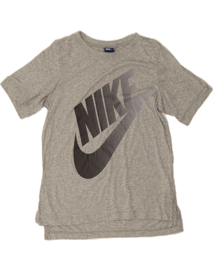 NIKE Mens Graphic T-Shirt Top Small Grey Polyester Vintage Nike and Second-Hand Nike from Messina Hembry 
