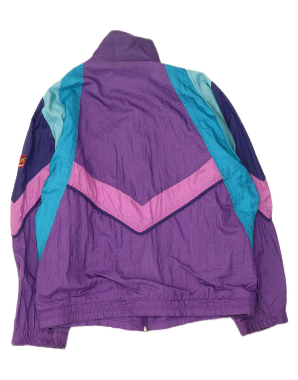 Diadora Træningsdragt til mænd Topjakke Medium Lilla Colourblock Polyamid
