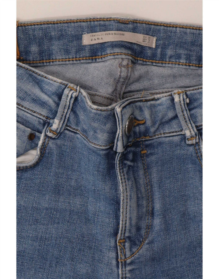 Zara Dame Skinny Jeans W25 L28 Blå