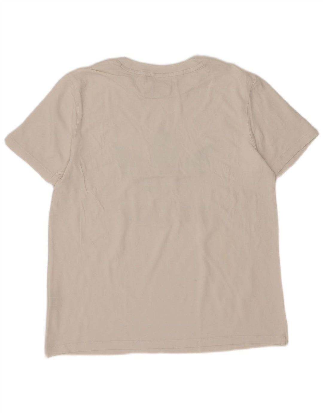 Adidas Dame Grafisk T-Shirt Top UK 12 Medium White