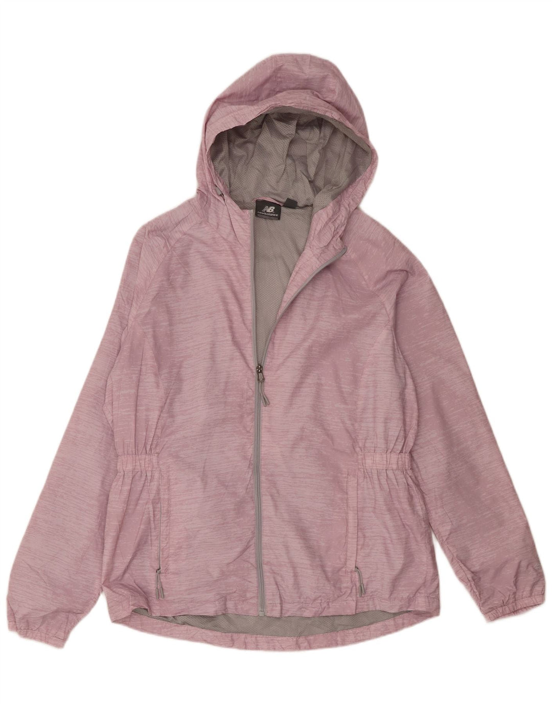 New Balance Regnjakke med hætte til kvinder UK 18 XL Pink Polyester