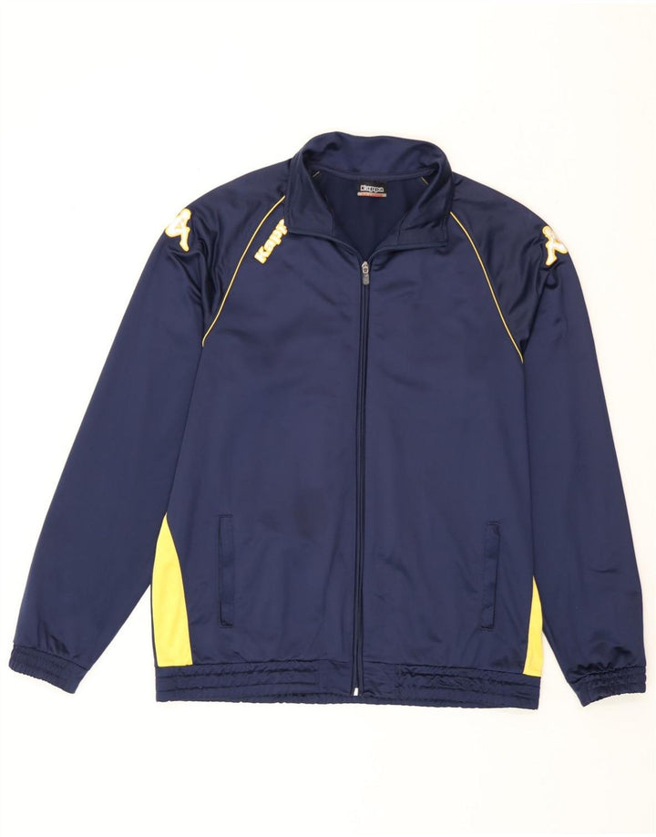 Kappa Træningsdragt til mænd Topjakke 2XL Marineblå Colourblock Polyester