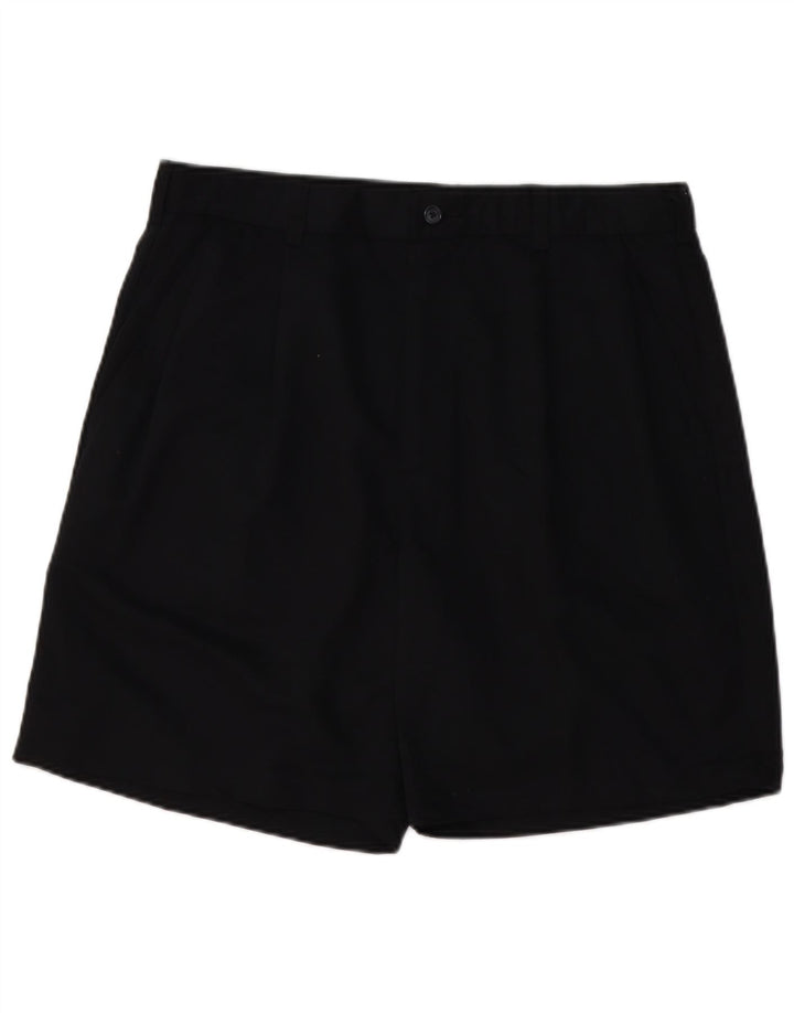 IZOD Herre Pegged Chino Shorts W34 Large Black Polyester