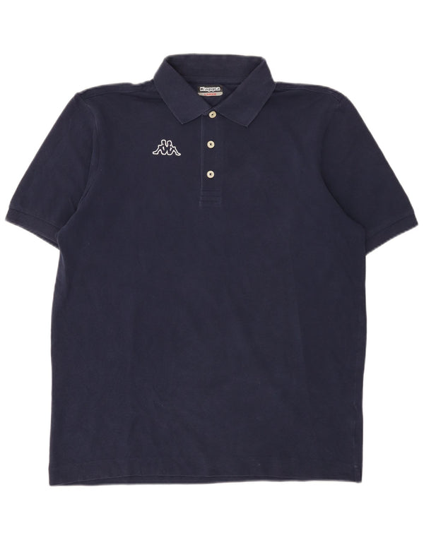 Kappa Herre Polo Shirt Large Navy Blue