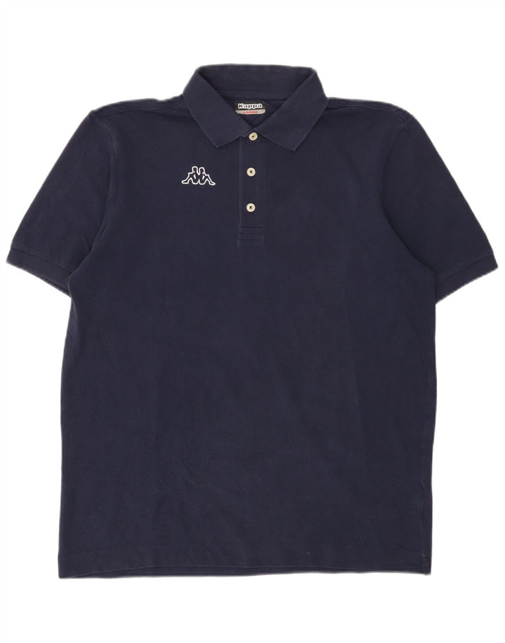 Kappa Herre Polo Shirt Large Navy Blue