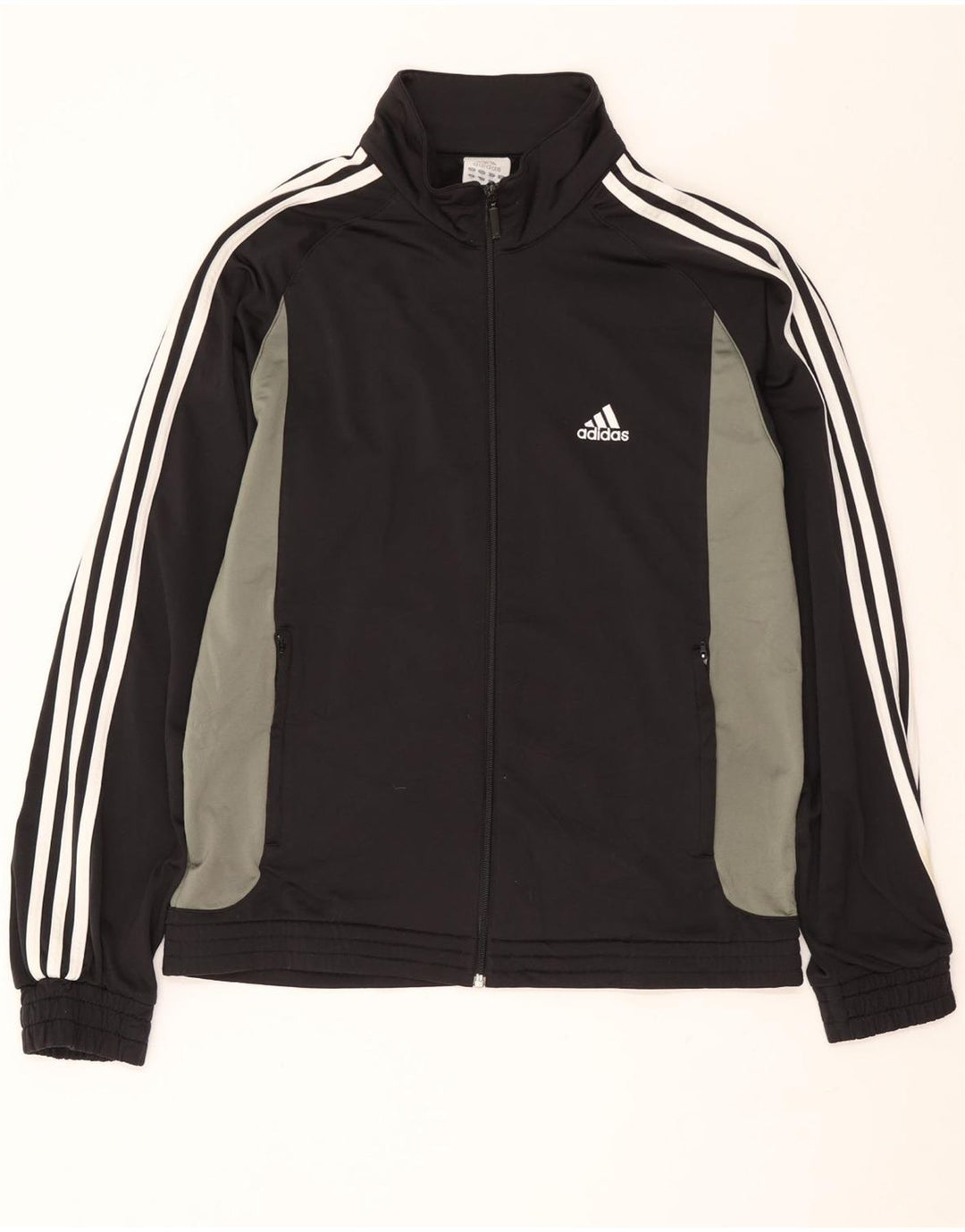 ADIDAS Grafisk træningsdragt topjakke til mænd UK 40/42 Medium Black Colourblock