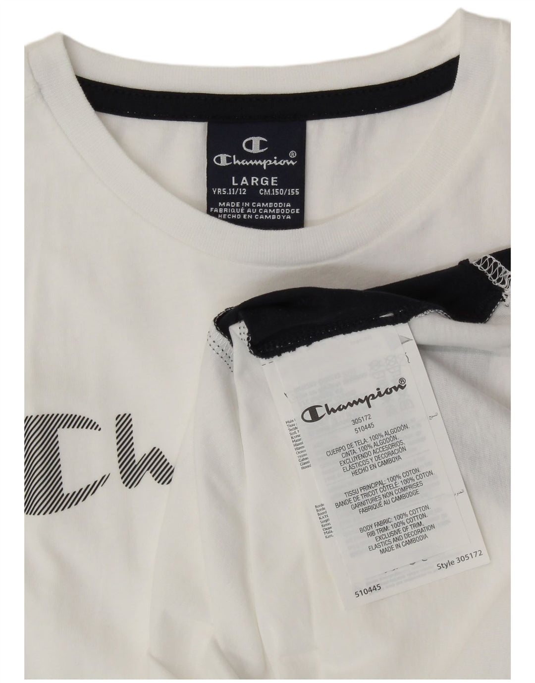 Champion Drenge Grafisk Vest Top 11-12 år Large White Colourblock Sports