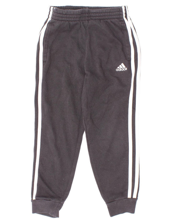 Adidas Drenge Træningsdragt Bukser Joggers 5-6 År Sort Bomuld