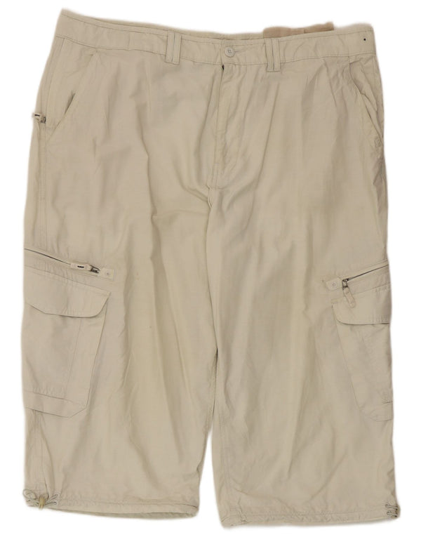 Marks & Spencer Herre Cargo Shorts W40 XL Beige Bomuld