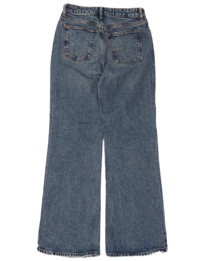 Topshop Dame Relaxed Flared Jeans W26 L30 Blå Bomuld
