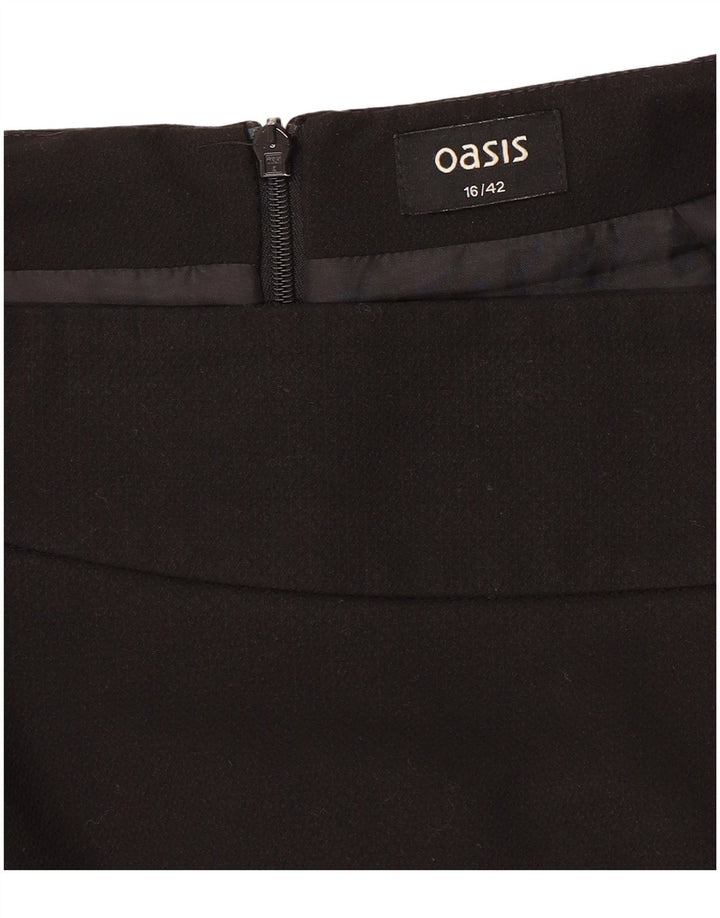 Oasis lige nederdel til kvinder UK 16 Large W34 Black