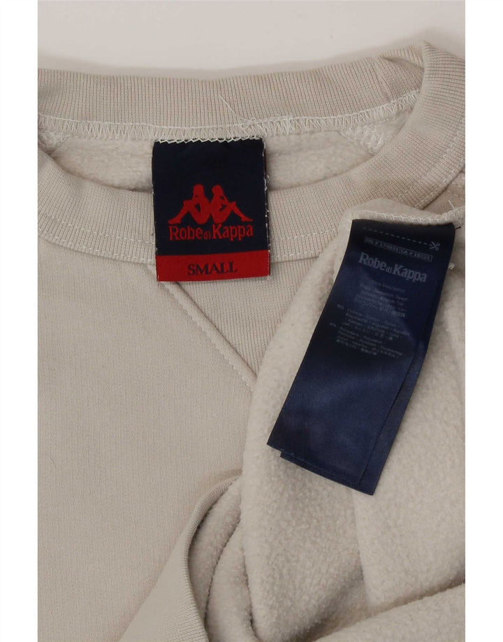 Kappa Dame Sweatshirt Jumper UK 10 Small Beige Bomuld