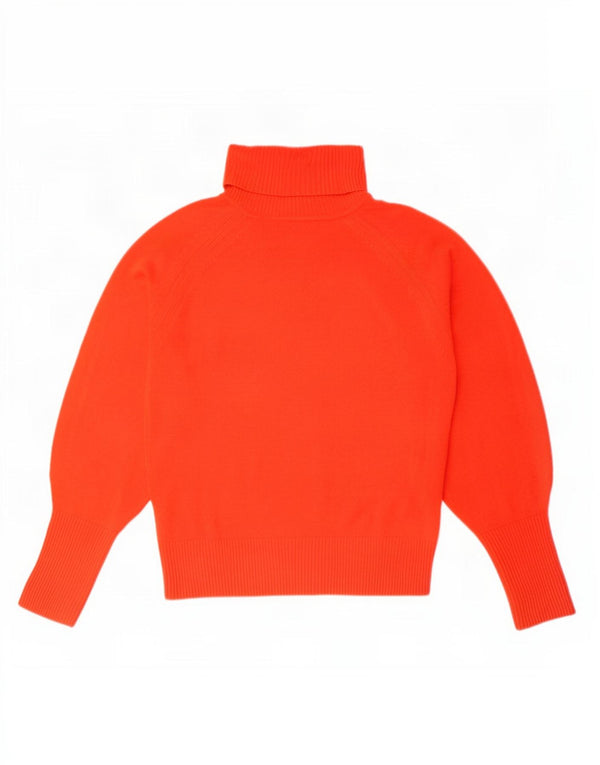 Marks & Spencer Womens Roll Neck Jumper Sweater UK 10 Small Red Acrylic