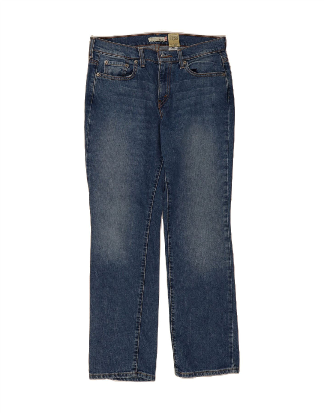 LEVI'S Womens Straight Jeans US 8 Medium W32 L30 Blue Cotton Vintage Levi's and Second-Hand Levi's from Messina Hembry 