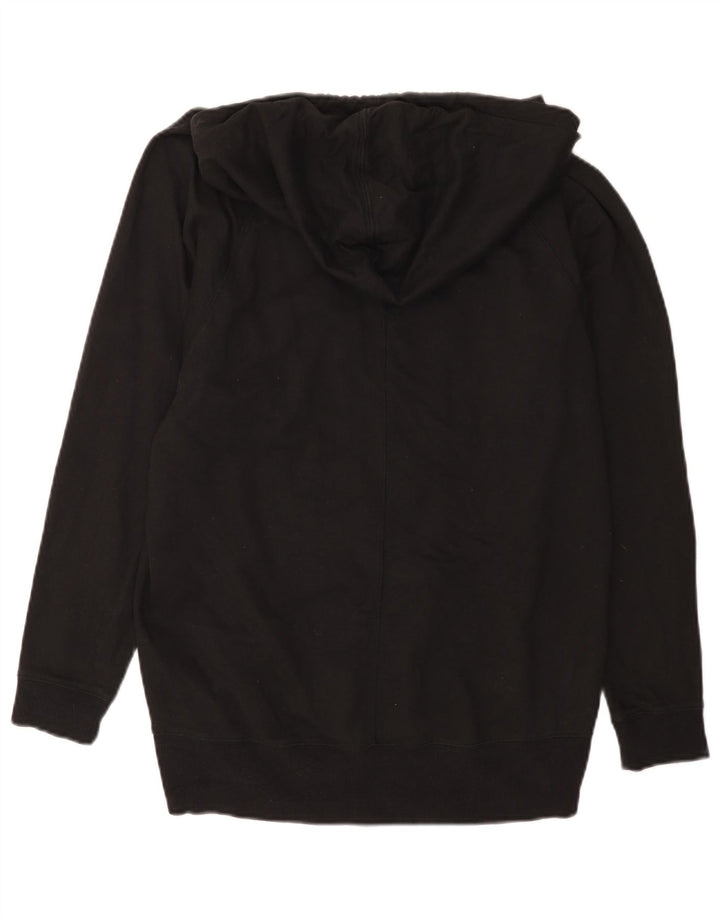 Dkny Dame Hættetrøje Jumper UK 14 Medium Sort Geometrisk Bomuld