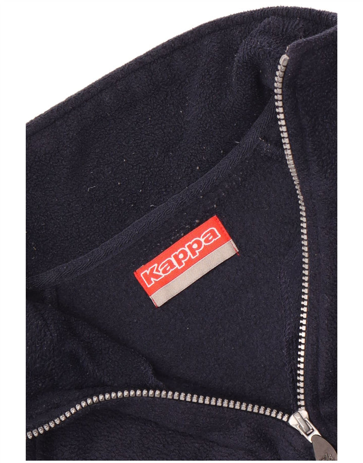 Kappa Fleece Jumper med lynlås til mænd Medium Marineblå