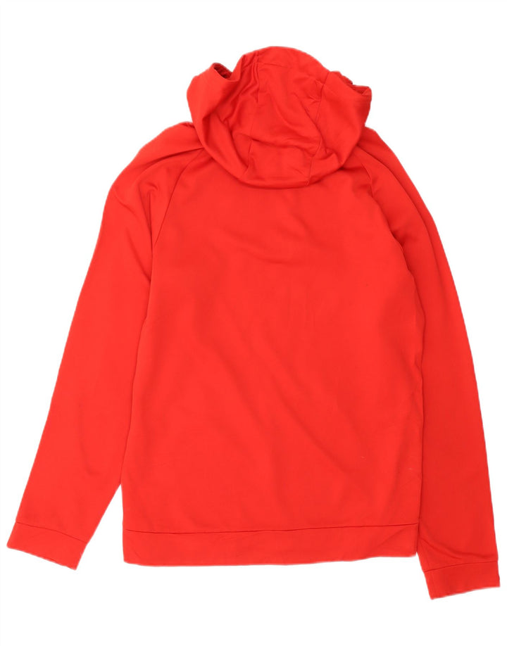 Nike Herre Dri Fit Graphic Hoodie Jumper Lille rød polyester