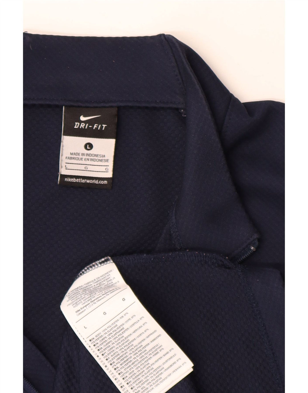 NIKE Herre RB Leipzig Pullover træningsdragt Top Stor marineblå farveblok