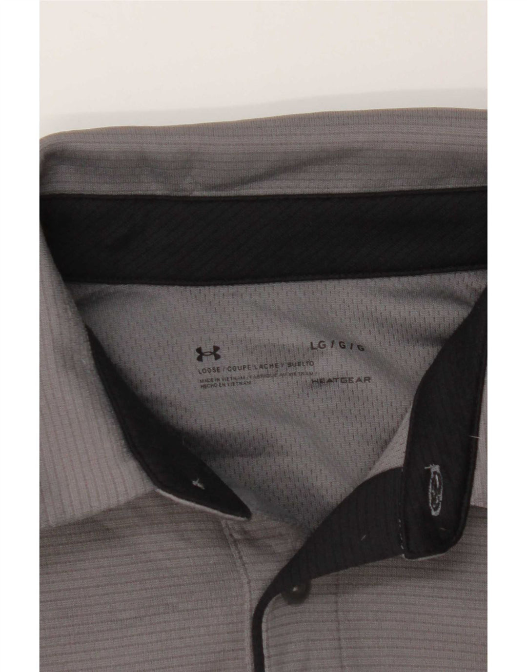 Under Armour Herre Heat Gear Polo Shirt Large Grå