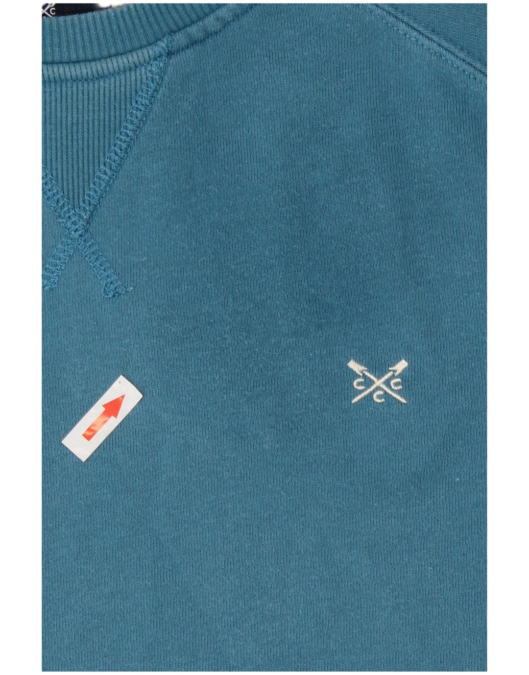 Crew Clothing Dame Sweatshirt Jumper UK 14 Medium Blue Bomuld