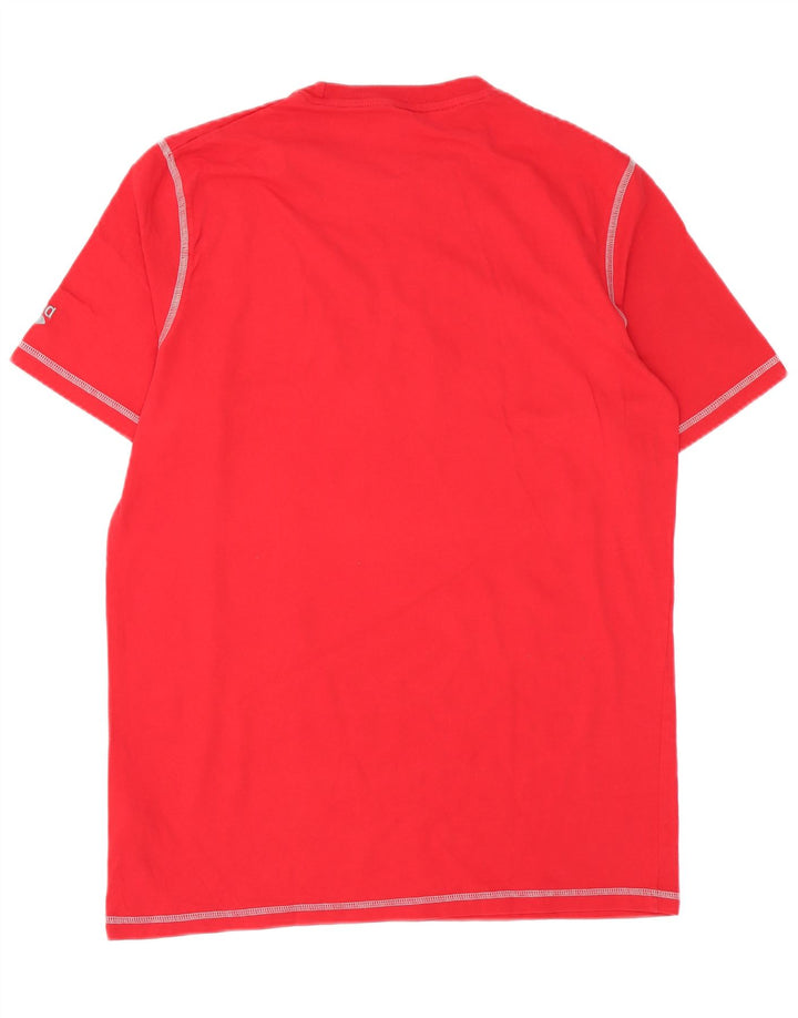 Arena Herre Grafisk T-Shirt Top Stor Rød Bomuld