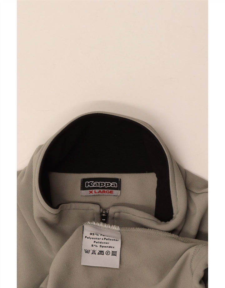 KAPPA Mens Tracksuit Top Jacket XL Grey Polyester