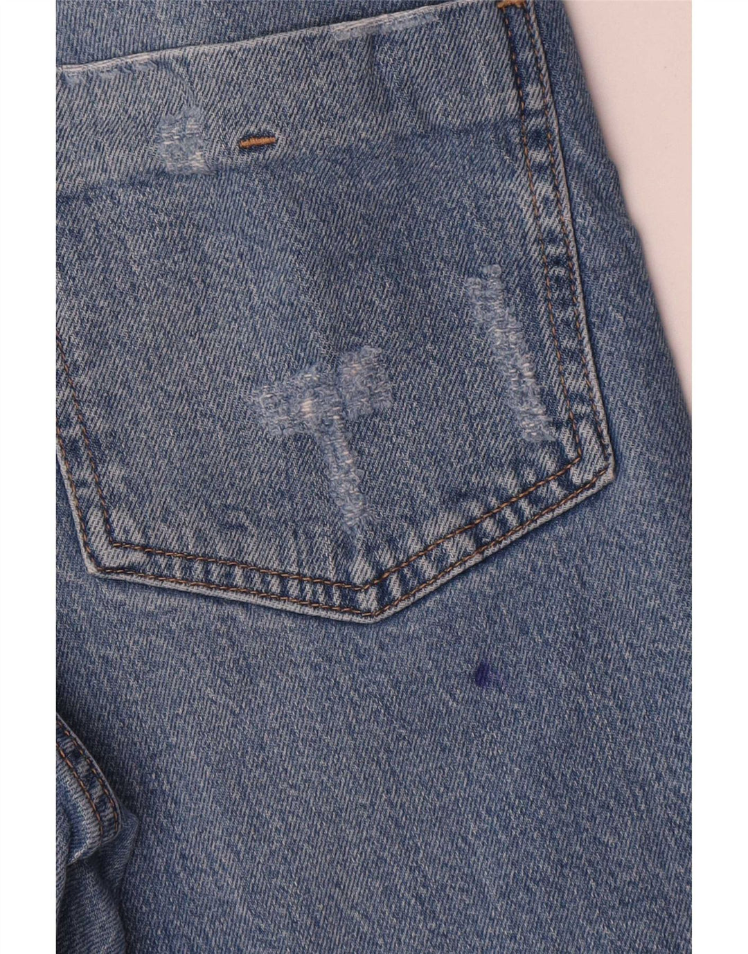 Zara Dame Straight Jeans EU 36 Small W26 L27 Blå Bomuld