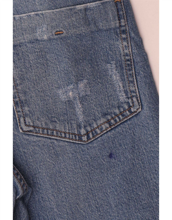 Zara Dame Straight Jeans EU 36 Small W26 L27 Blå Bomuld