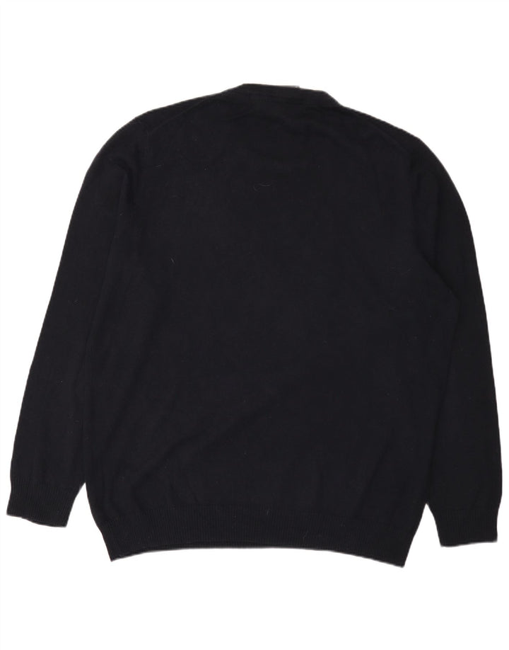 Lyle & Scott Herre sweater med rund hals 2XL marineblå