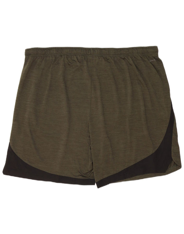 RUSSELL ATHLETIC Herre Dri-Power Sportshorts 3XL Khaki Colourblock