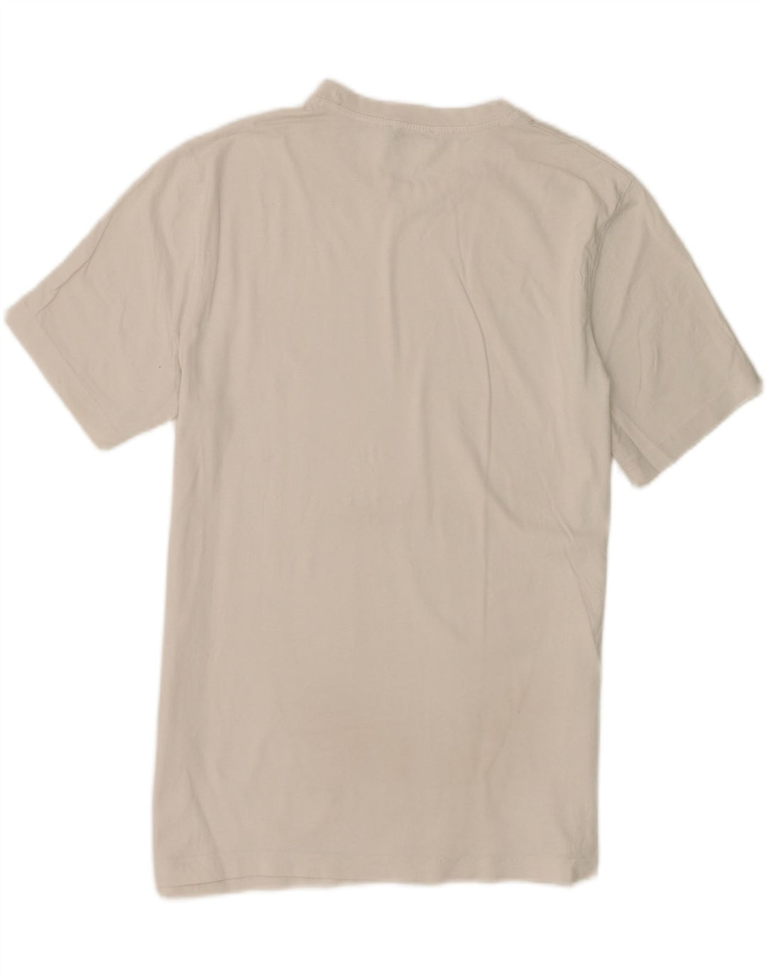 Zara Herre T-Shirt Top Medium Hvid Bomuld
