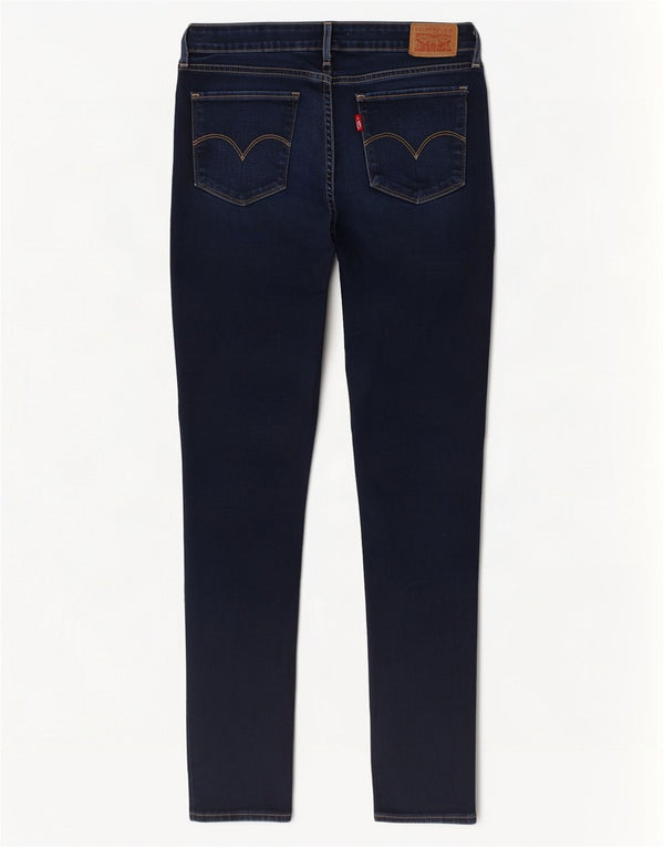 Levi's Dame 711 Skinny Jeans W29 L30 Marineblå Bomuld