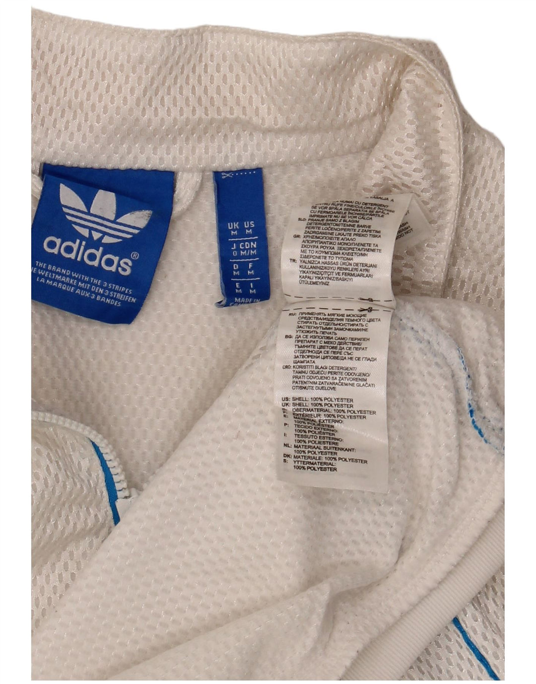 Adidas Træningsdragt til mænd Topjakke Medium White Polyester