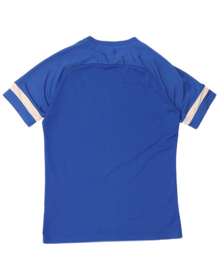Nike Herre Dri Fit T-shirt Top Medium Blue Colourblock